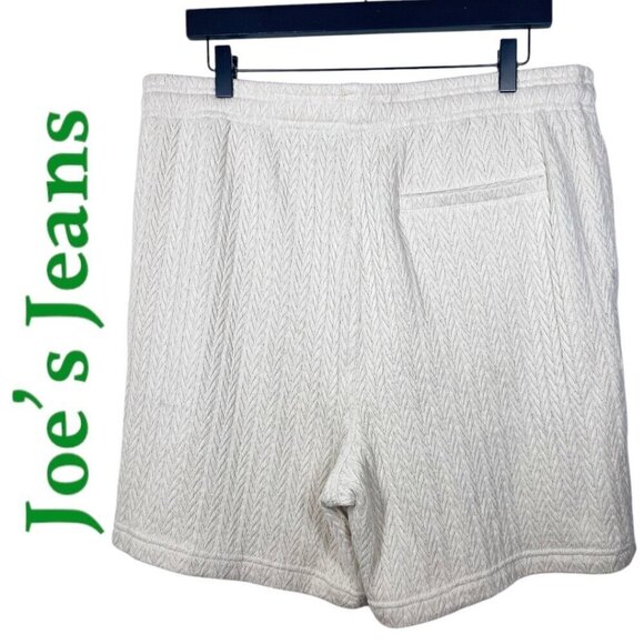 JOE'S JEANS Natural Collection Cream Ivory Knit Sweater Shorts, Men's Size XL - Picture 2 of 8